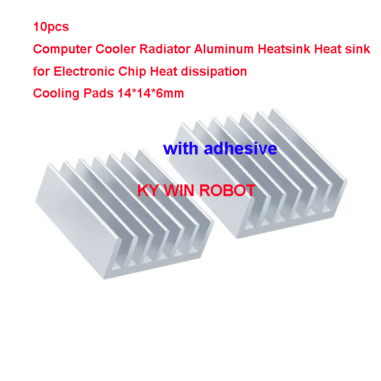 Aluminium Extrusion - 10 Pezzi Mini Dissipatore di Calore