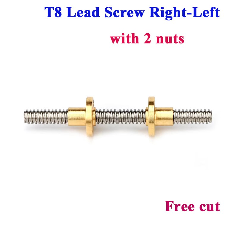 Lead Screw 8Mm - Vite di comando T8 Filettatura destra-sinistra