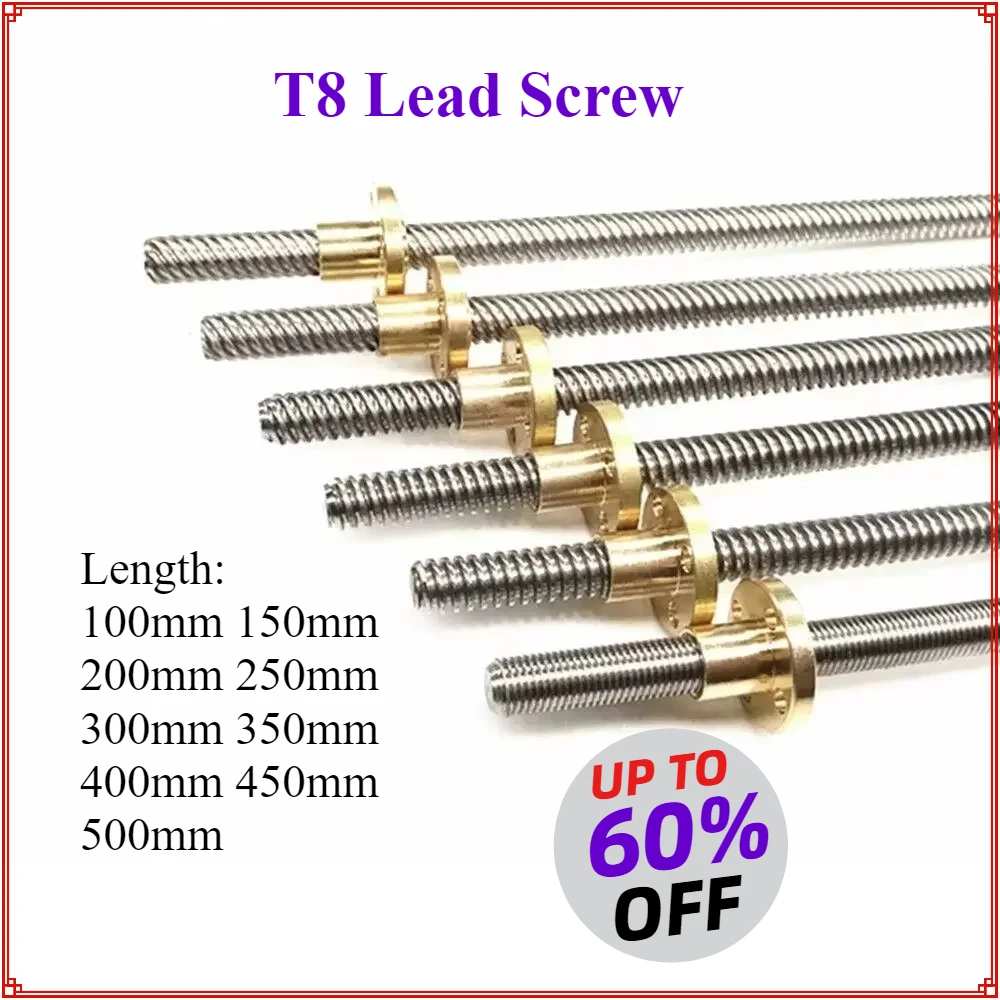 Lead Screw 8Mm - T8 Vite di piombo Asta Piombo