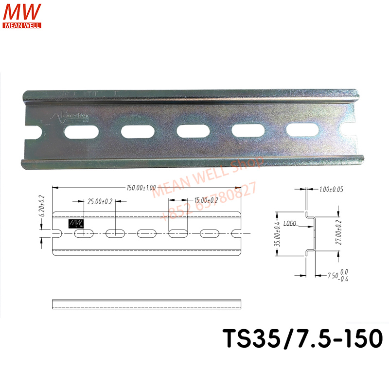 Lm8Uu Bearing - Connettore su guida DIN TS35 da