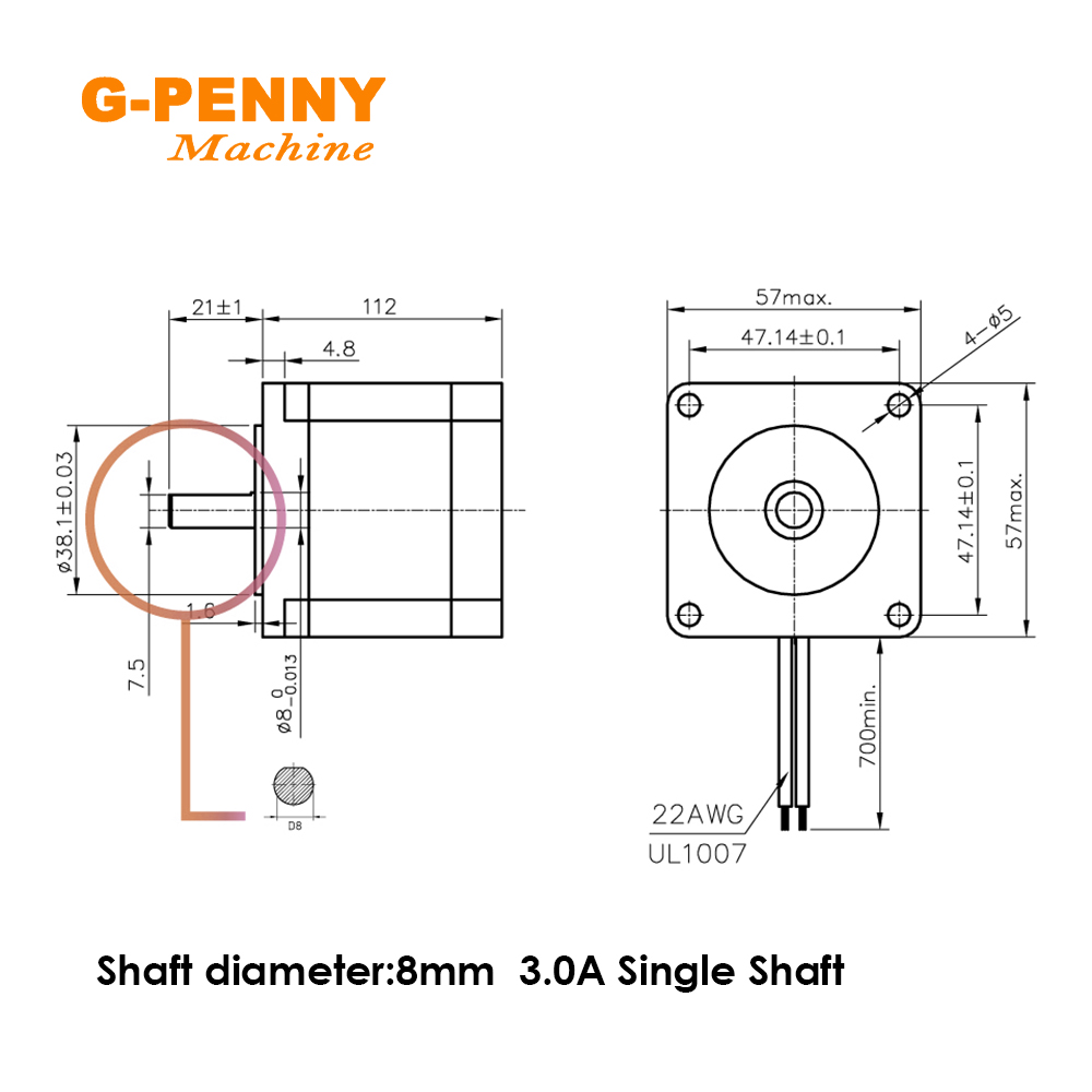 NEMA23 57x112mm 3Nm motore pas - Nema23 Stepper recensione e prezzo
