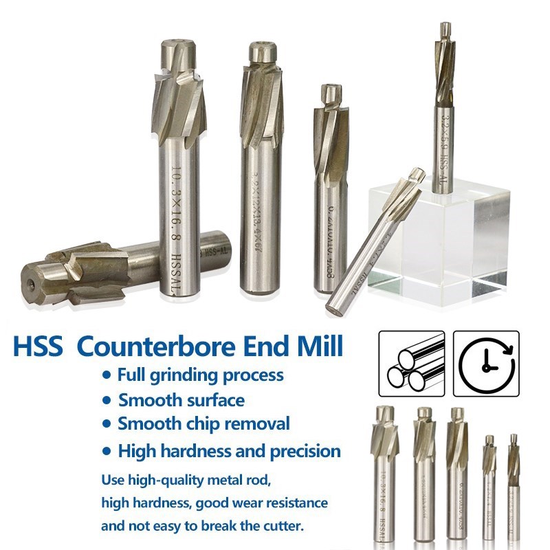 4 Flauto HSS Svasatore Fresa M - End Mill Set recensione e prezzo