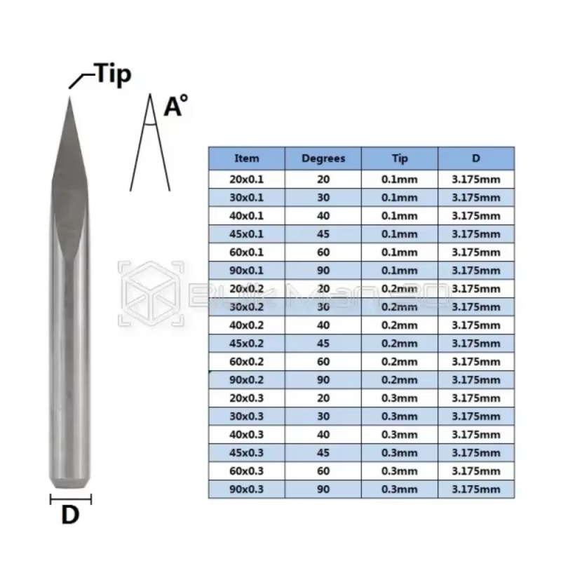 Set di 10 Frese per Incisione  - Cnc Bits recensione e prezzo