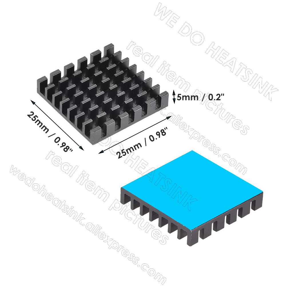 Dissipatore di Calore Nero 25x - Aluminium Extrusion recensione e prezzo