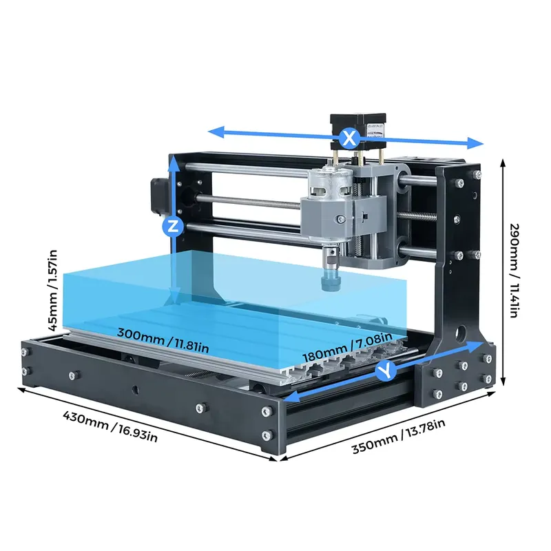 Fresatrice CNC TWOTREES 3018 c - 3018 Aluminium Cnc recensione e prezzo