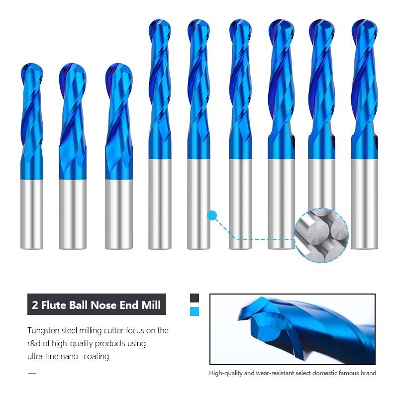 XCAN Ball Nose End Mill 3.175  - End Mill Set recensione e prezzo