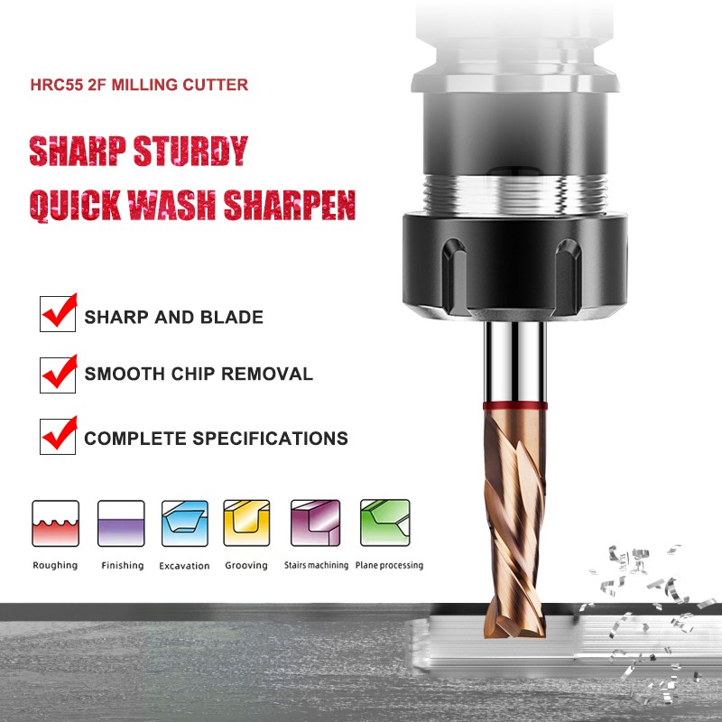 SHAZAM TGR-HRC55 2F colore cer - End Mill Set recensione e prezzo